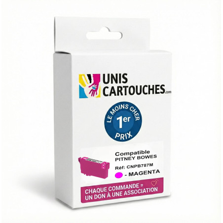 Cartouche Compatible Pitney Bowes 787-E Magenta - 1ER Prix