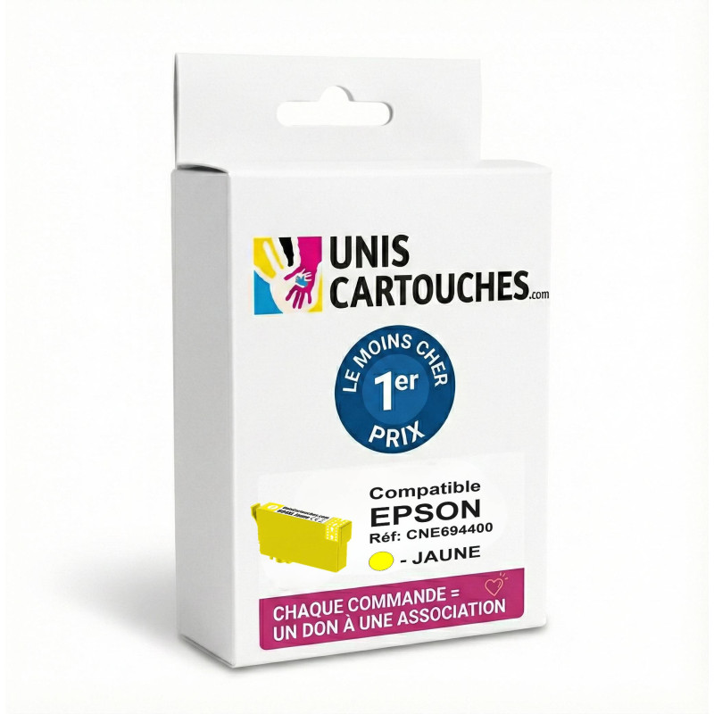 Cartouche d'encre compatible Epson T6944 Jaune · réf. T694400