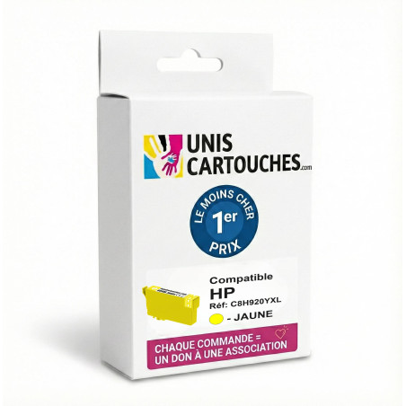Cartouche jaune 1er prix compatible CD974EE pour imprimantes HP