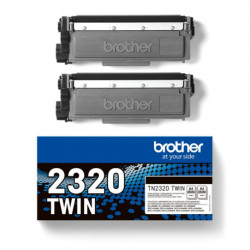 Toner laser Brother TN-2320 Noir · pack de 2