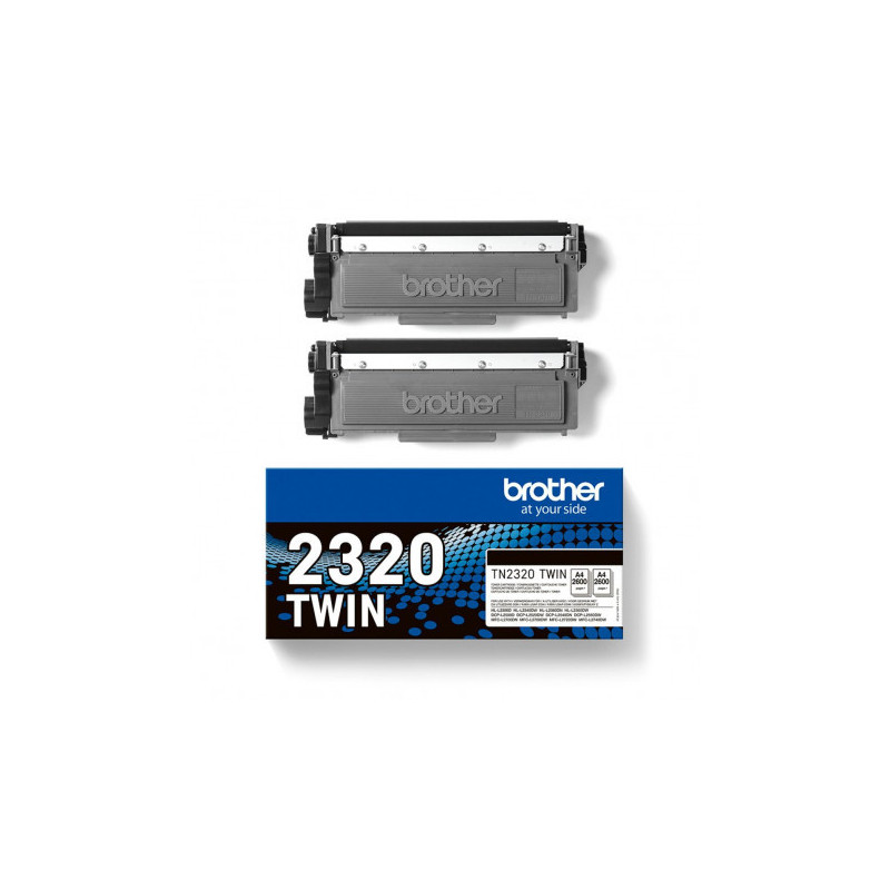 Toner laser Brother TN-2320 Noir · pack de 2