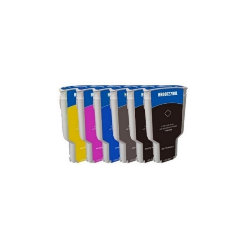 Cartouche jaune 1er prix compatible HP F9J78A pour Designjet T1500