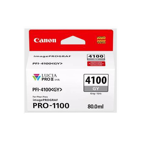 Cartouche d'origine pour Canon ImagePROGRAF PRO-1100, gris
