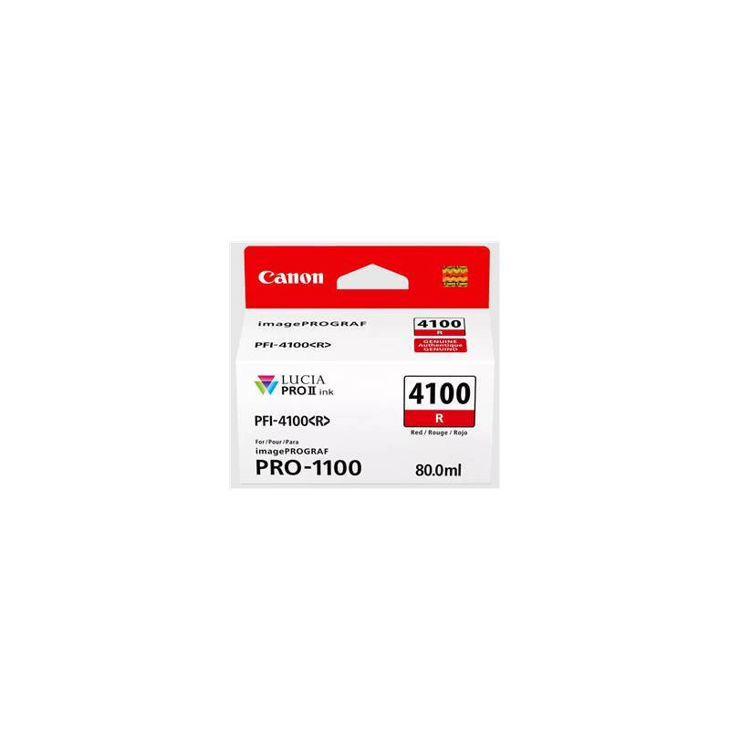 Cartouche d'origine rouge pour Canon ImagePROGRAF PRO-1100, gamme