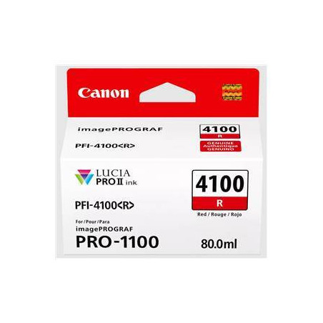 Cartouche d'origine rouge pour Canon ImagePROGRAF PRO-1100, gamme