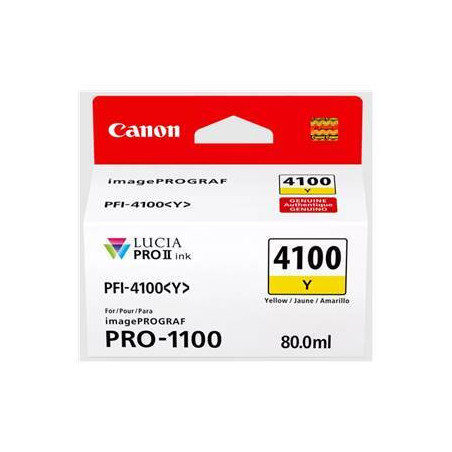 Cartouche d'origine jaune pour Canon ImagePROGRAF PRO-1100 - Gamme