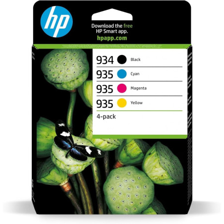 Cartouches 934XL/935XL Pack x4 Origine HP pour OfficeJet 6800 Series