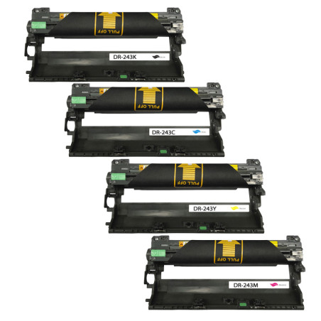 Tambour Compatible Brother DR-243K/C/M/Y (BK+C+M+Y) | Solidaire