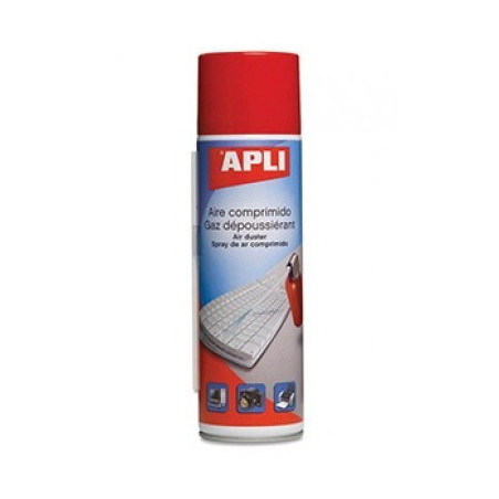Gaz Dépoussiérant APLI pour matériel informatique, 400 ml