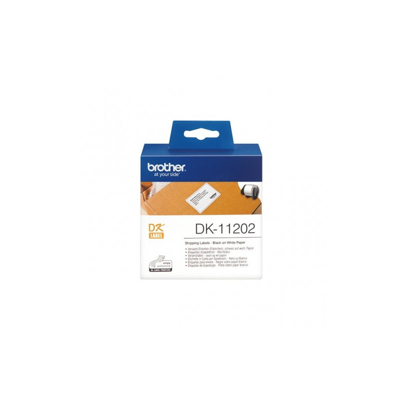 Brother DK11202 - Rouleau Etiquette Thermique 62x100mm authentique Bro