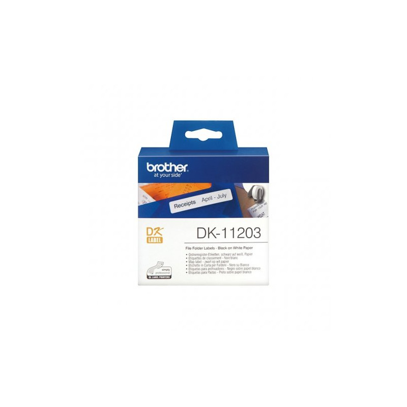 Brother DK11203 - Rouleau Etiquette Thermique 17x87mm authentique Brot