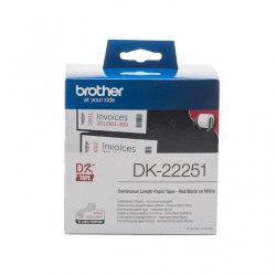 Brother DK22251 - Rouleau Etiquette Thermique 62mm x 15,24m authentiqu
