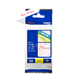 Brother TZE-252 - Ruban Etiquette 24mm authentique Brother TZE252 - Rouge sur Blanc