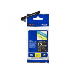 Brother TZE-335 - Ruban Etiquette 12mm authentique Brother TZE335 - Bl