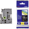 Brother TZE-345 - Ruban Etiquette 18mm authentique Brother TZE345 - Bl