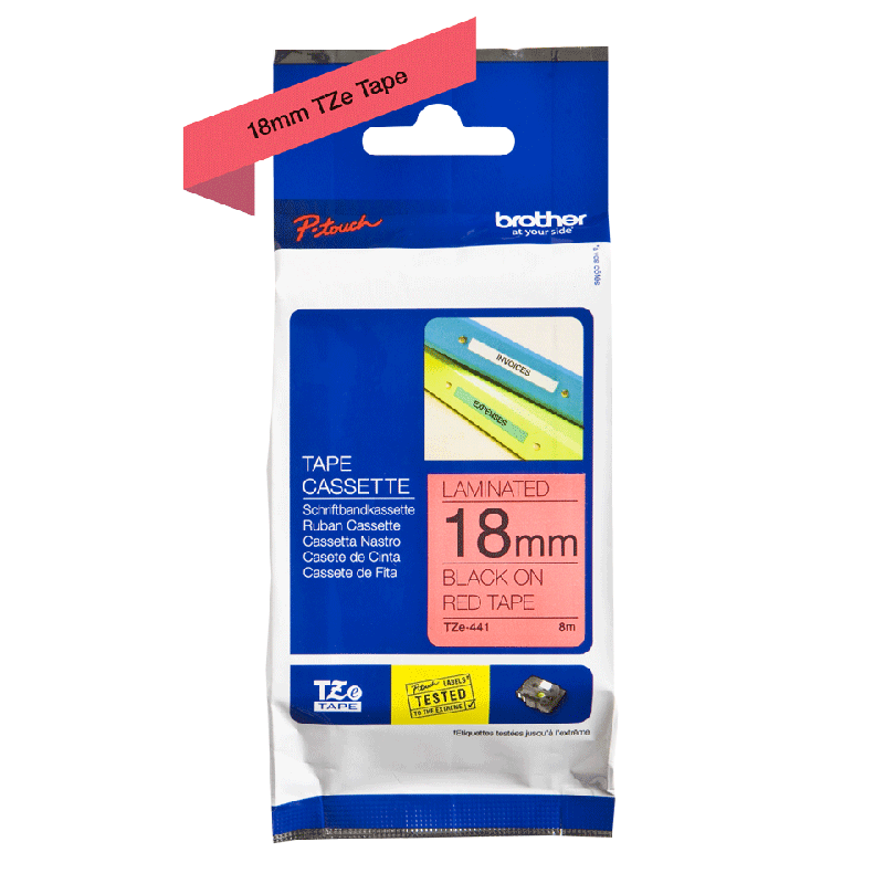 Brother TZE-441 - Ruban Etiquette 18mm authentique Brother TZE441 - No