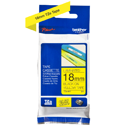 Brother TZE-641 - Ruban Etiquette 18mm authentique Brother TZE641 - No