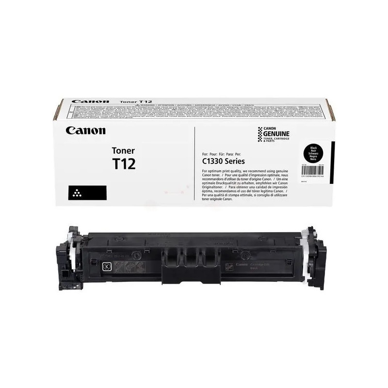 Cartouche noire d'origine T12 pour Canon i-SENSYS X C 1300 Series