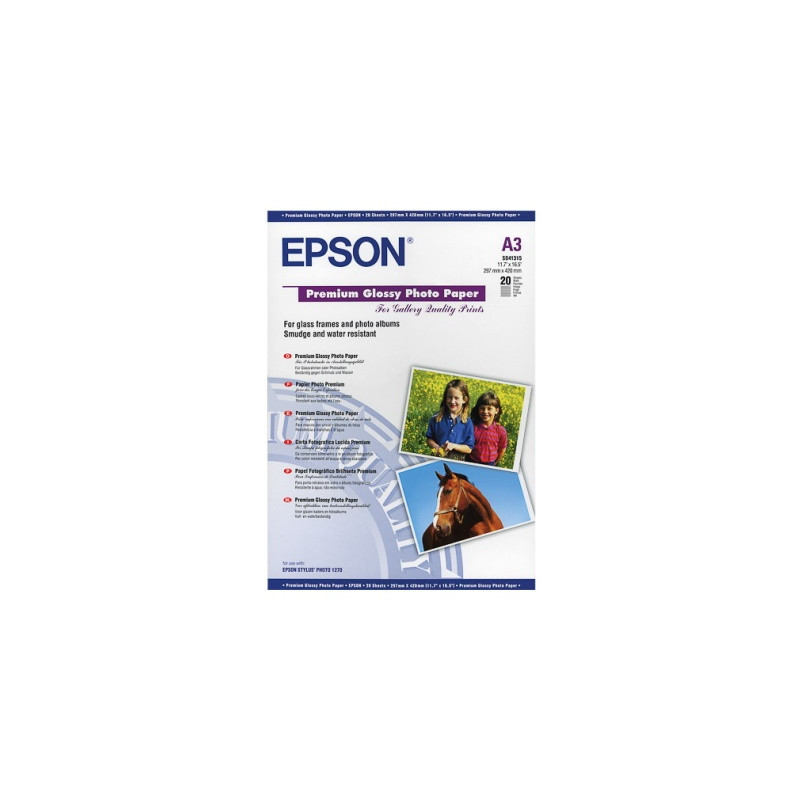 Epson - Papier A3 brillant 255g/m2 authentique 20 feuilles - Epson S04