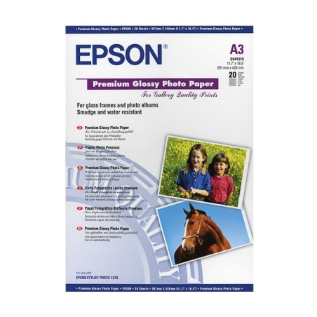 Epson - Papier A3 brillant 255g/m2 authentique 20 feuilles - Epson S04