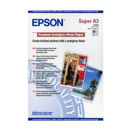 Epson - Papier A3 Semi-glacé 251g/m2 authentique 20 feuilles - Epson S