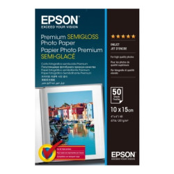 Epson - Papier A6 Semi-glacé 251g/m2 authentique 50 feuilles - Epson S