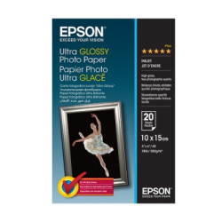 Epson - Papier A6 ultra brillant 300g/m2 authentique 20 feuilles - Eps