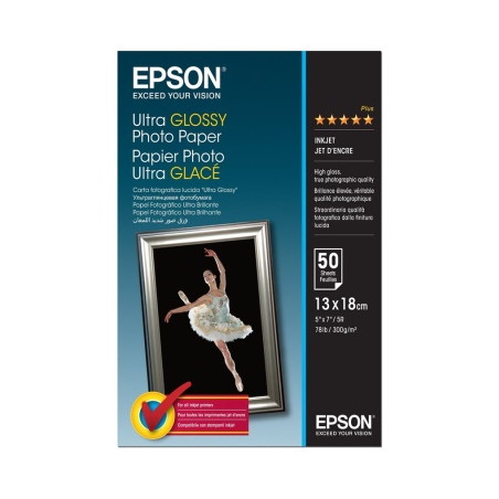 Epson - Papier 13x18 ultra brillant 300g/m2 authentique 50 feuilles - 
