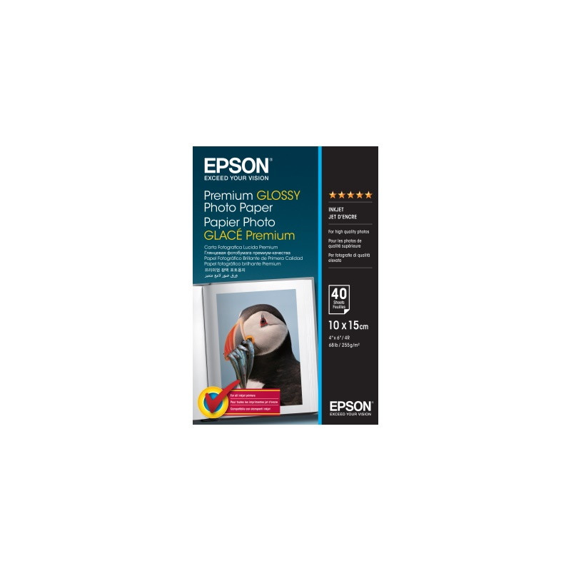 Epson - Papier A6 photo brillant 255g/m2 authentique 40 feuilles - Eps