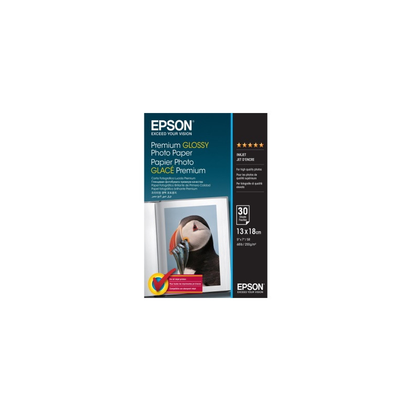 Epson - Papier 13x18 photo brillant 255g/m2 authentique 30 feuilles - 