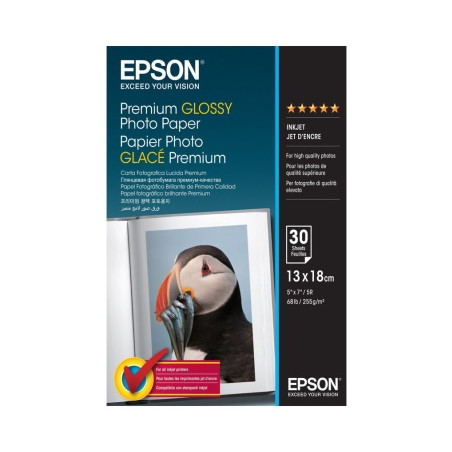 Epson - Papier 13x18 photo brillant 255g/m2 authentique 30 feuilles - 