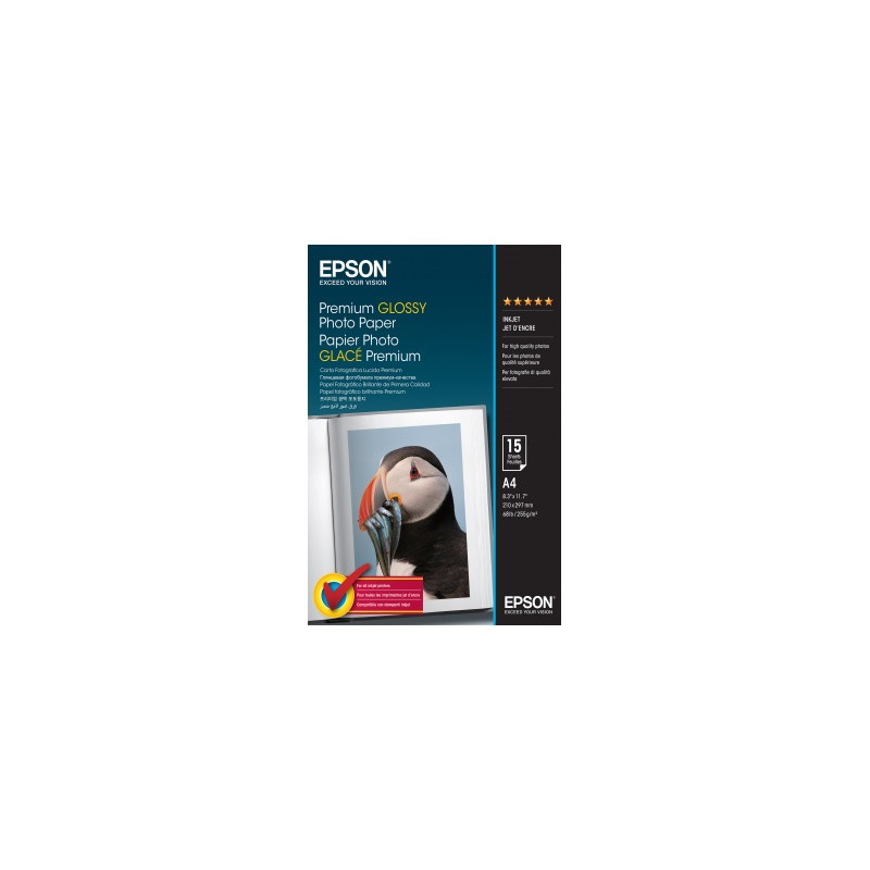 Epson - Papier A4 photo brillant 255g/m2 authentique 15 feuilles - Eps