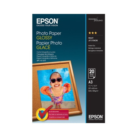 Epson - Papier A4 photo glacé 200g/m2 authentique 20 feuilles - Epson 