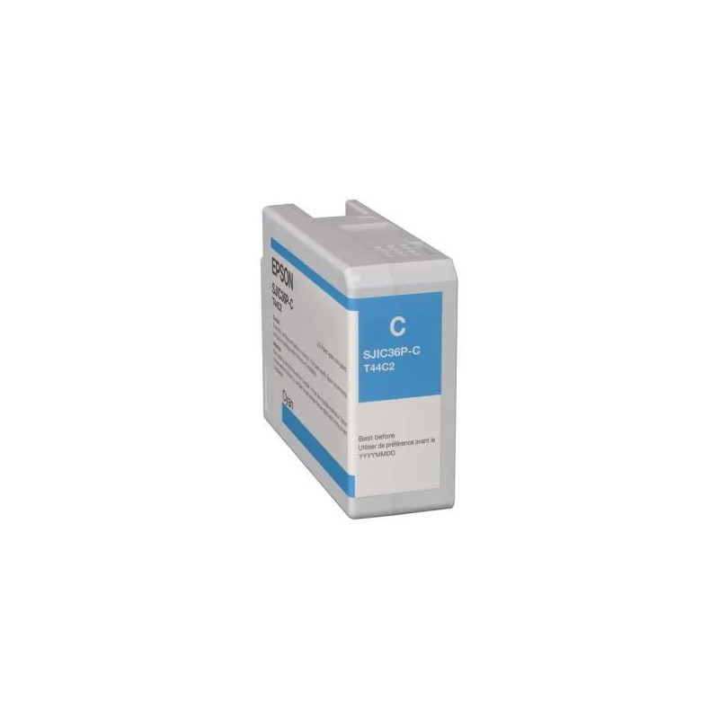 Cartouche Cyan Origine T44C2 pour Epson ColorWorks C 6000/C 6500