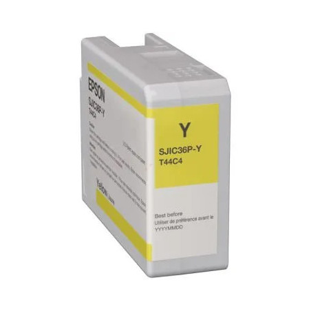 Cartouche d'origine jaune T44C4 pour Epson ColorWorks C 6000