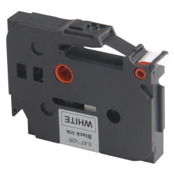 TPS TZE231 - Ruban étiquette compatible avec Brother TZE231 12mm - Blanc