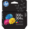 Cartouche jet d'encre Origine HP 302XL/304XL Tricolor (B7RT8AE)