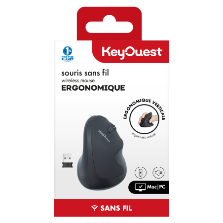KEY OUEST SOURIS SANS FIL ERGO CONFORT