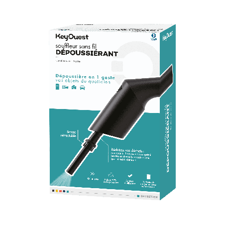 KEY OUEST Souffleur dépoussiérant sans fil rechargeable