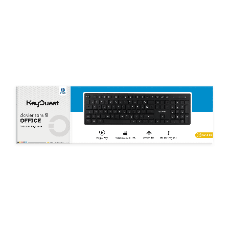 KEY OUEST CLAVIER OFFICE SANS FIL NOIR