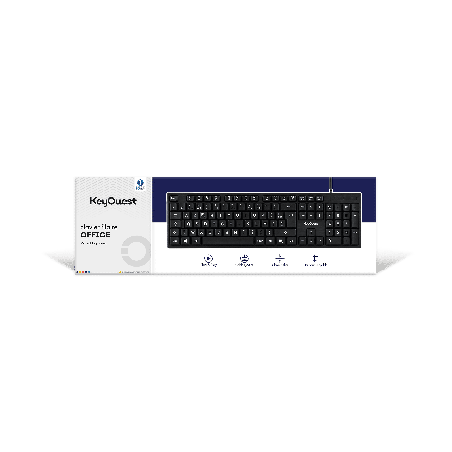 KEY OUEST CLAVIER OFFICE FILAIRE NOIR