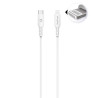 Câble eKOgreen recyclé USB-C/Lightning 3A / 60W - 1,20m - Blanc