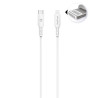 Câble eKOgreen recyclé USB-C/Lightning 2.4A - 3m - Blanc