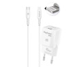 Kit Chargeur Secteur eKOgreen recyclé GaN 30W + USB-C/Light - Blanc