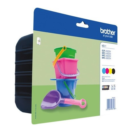 Cartouche Origine Brother 121 Pack x4 LC121VALBP