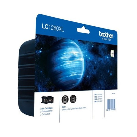Cartouche D'encre Originale Brother LC1280XLBKBP2 Noir - 1280