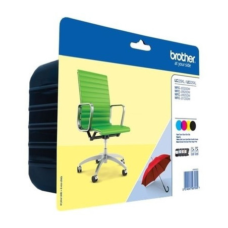 Cartouche Originale Brother 229 - Pack x 4 (Noir, CMJ) - OEM