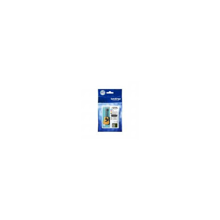 Cartouche D'origine Brother 421XL Pack x4 LC421XLVAL (Noir, Cyan