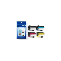 Cartouches d'origine Brother 424 - Pack x 4 - LC424VAL - Noir Cyan