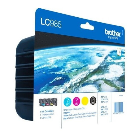 Cartouche Origine Brother LC985 Pack x 4 - Réf. 985VALBP